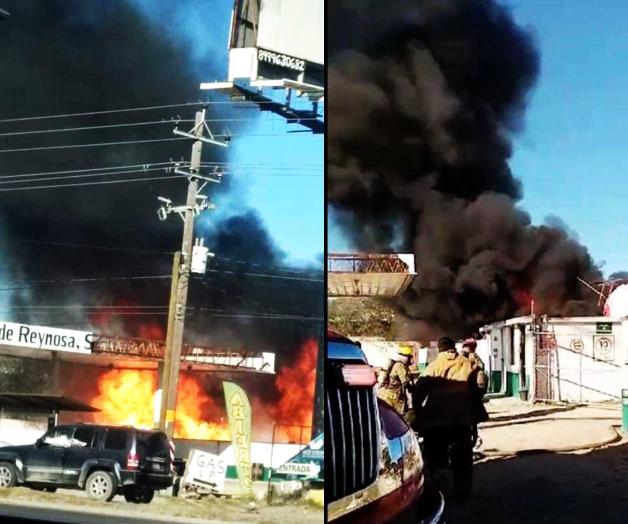 Fuerte explosión en estación de gas en Reynosa Fuerte explosión en estación de gas en Reynosa