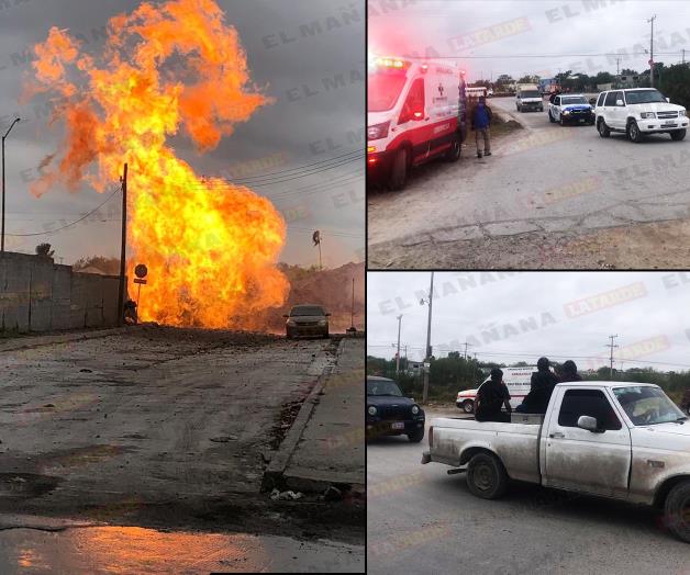 Explota línea de gas natural en Reynosa Explota línea de gas natural en Reynosa