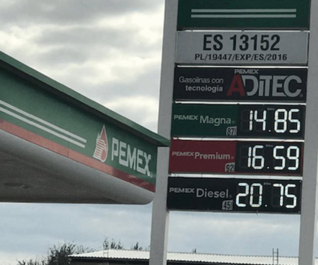 Se mantiene el costo de gasolina