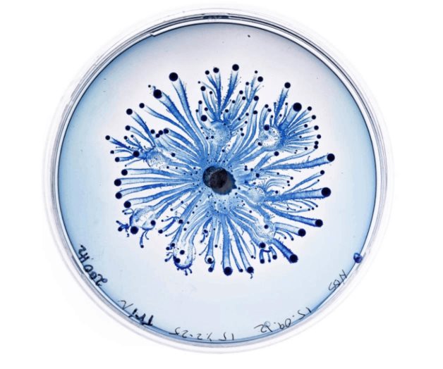 Láminas de microscopio que inspiran árboles de la vida