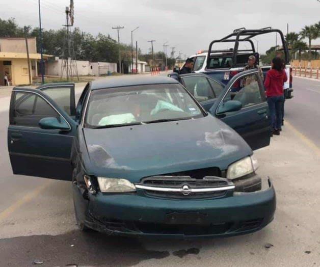Jovencita herida en choque