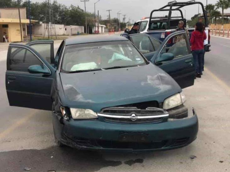 Jovencita herida en choque Jovencita herida en choque