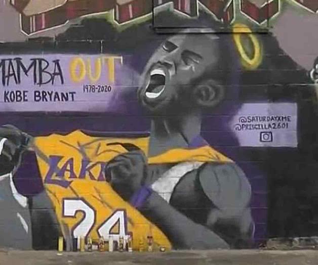 Honran con mural a Kobe Bryant