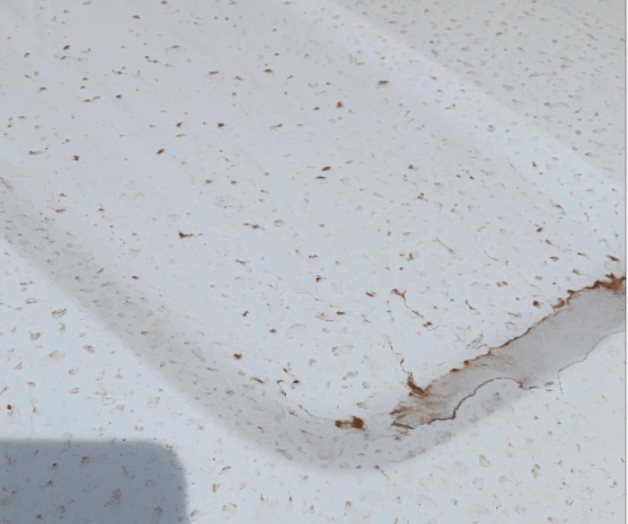 Deja asombro la arena rojiza