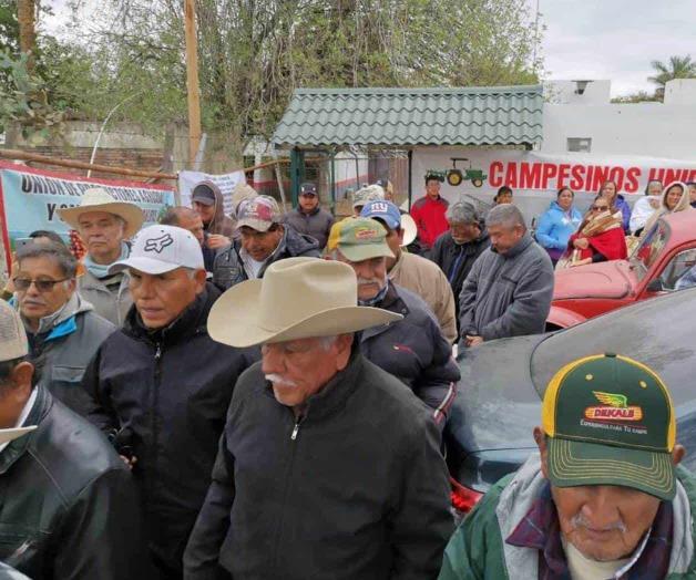 Protestan productores agrícolas de Victoria en contra de SADER