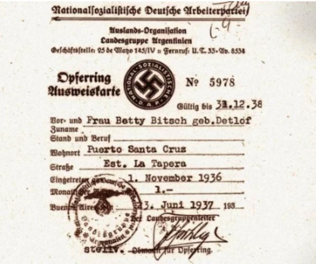 La lista que revela el dinero de los nazis argentinos
