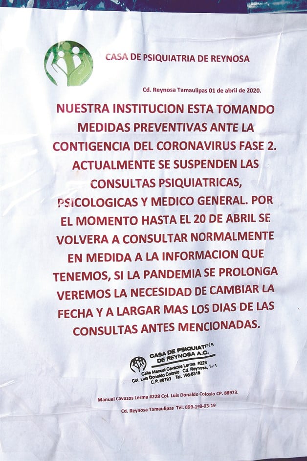Cierran casa de Psiquiatria