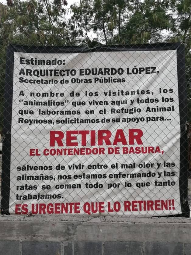 Afecta contenedor salud de animales en refugio, denuncian