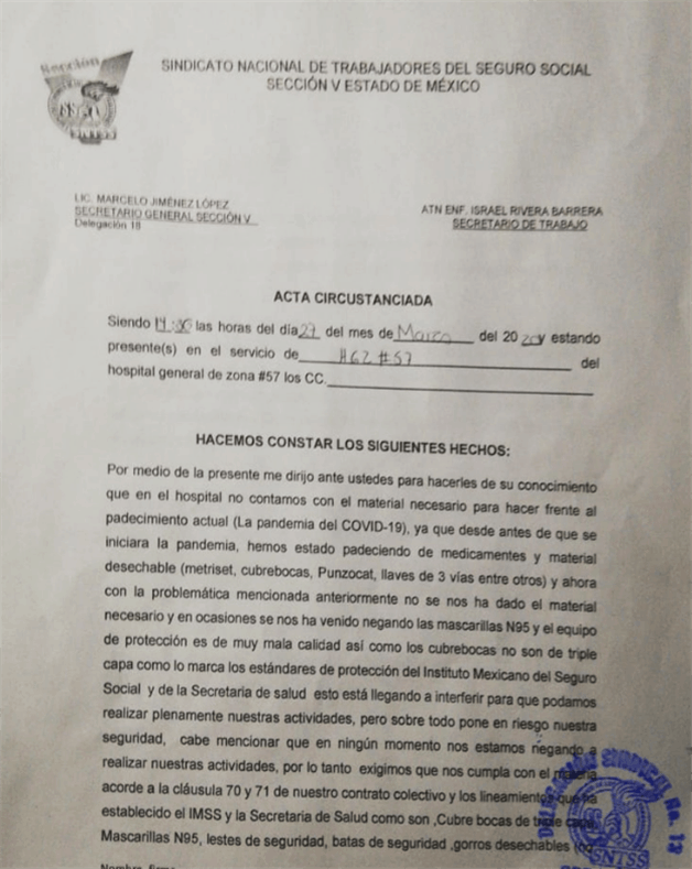“Nadie da la cara”: el hospital mexicano que sospecha que el coronavirus se coló por la sala de urgencias