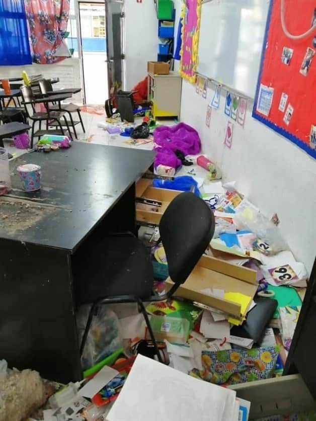 Roban y vandalizan primaria de Matamoros