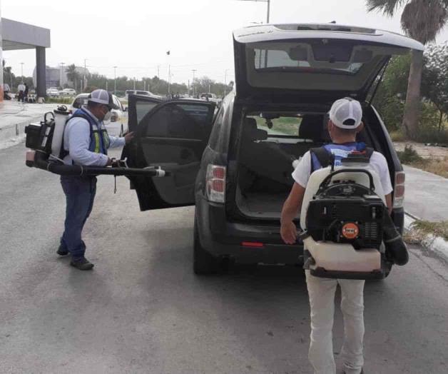 Sanitizan transporte público y autos particulares ante alto índice de contagios de Covid Sanitizan transporte público y autos particulares ante alto índice de contagios de Covid