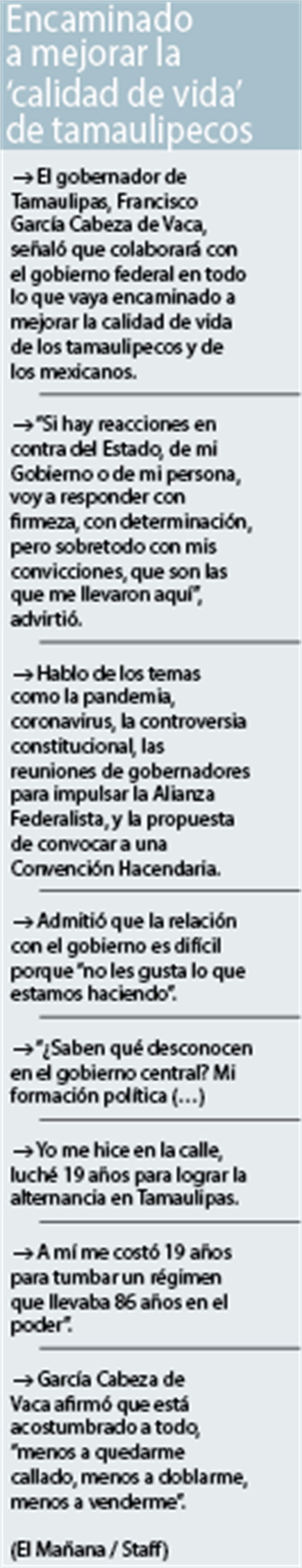Urge Tamaulipas mayores recursos; pacto fiscal confronta al estado con la federación Urge Tamaulipas mayores recursos; pacto fiscal confronta al estado con la federación