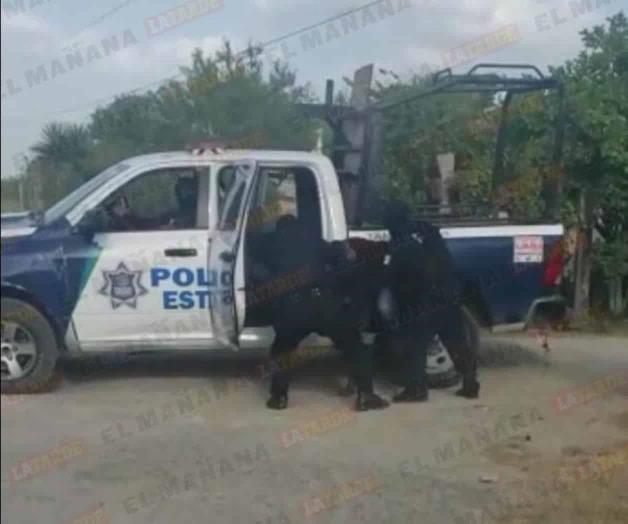 Concentran en Victoria a dos policías; fueron exhibidos en redes por golpear a un hombre