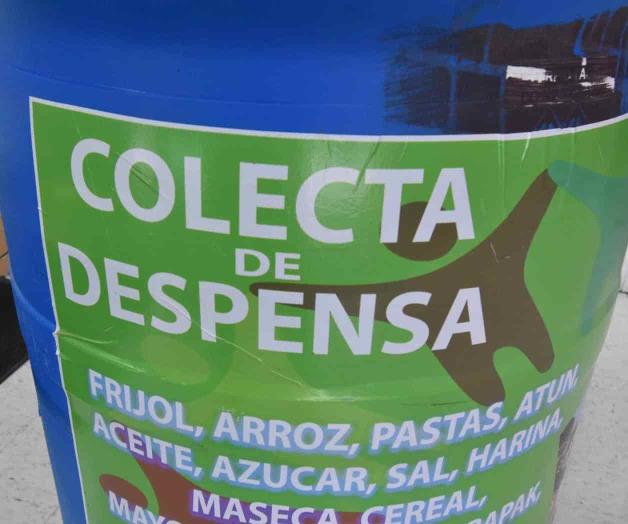 Intensifican labores para donar despensas