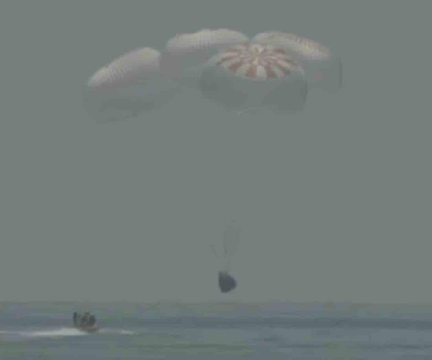 Emocionante amerizaje de cápsula de SpaceX