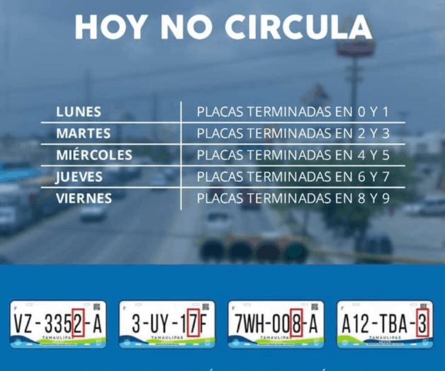 Doble Hoy No Circula del lunes 10 al viernes