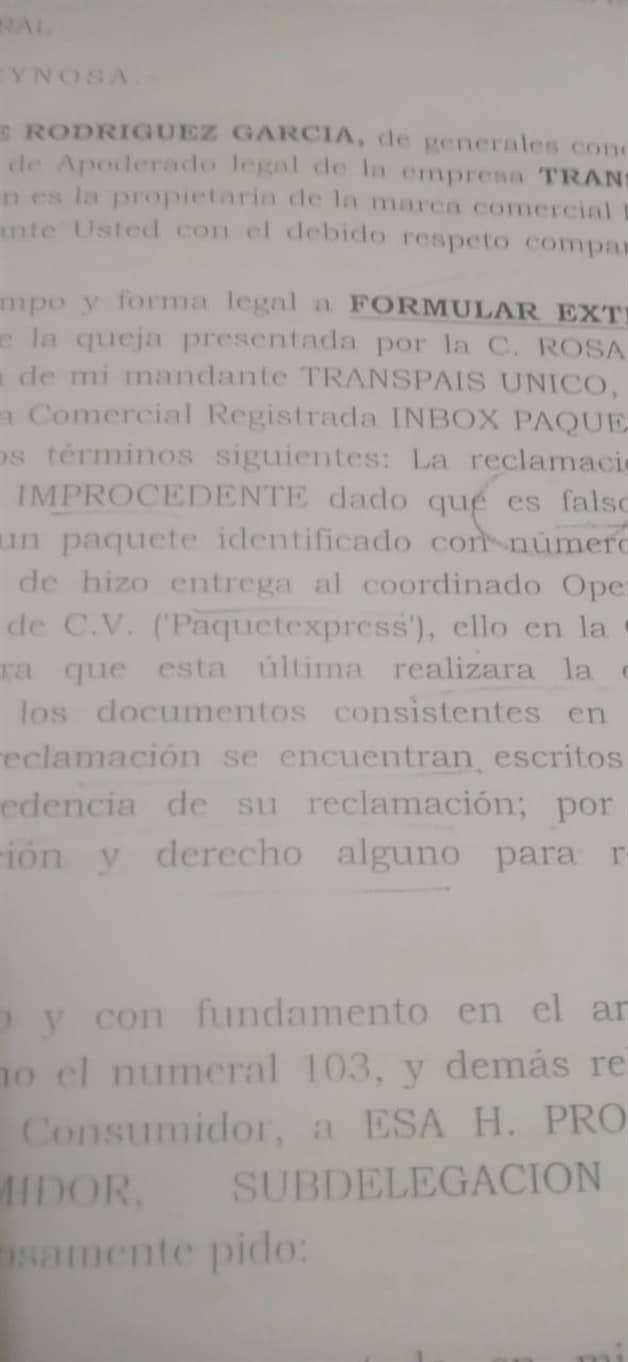 Saqueos en paquetería