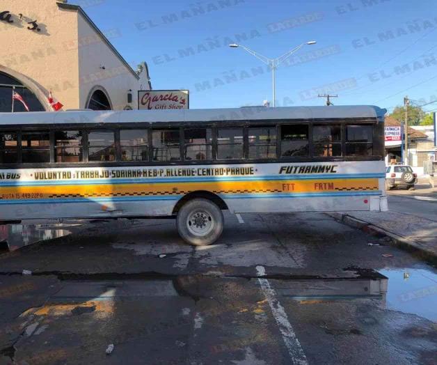 Siguen bloqueos en Matamoros; no hay transporte público