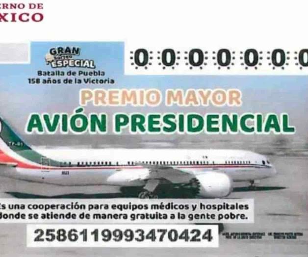 Números ganadores en la rifa del avión presidencial
