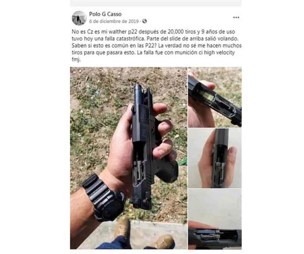 Exhiben afición de hijo de líder minero por armas Exhiben afición de hijo de líder minero por armas