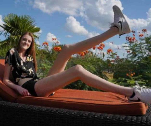 Adolescente texana tiene las piernas más largas del mundo Adolescente texana tiene las piernas más largas del mundo