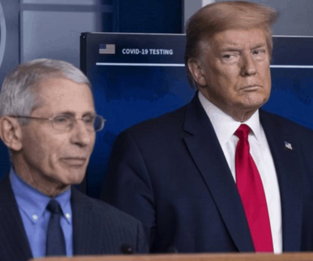 Trump amenaza en un mitin con despedir a Fauci