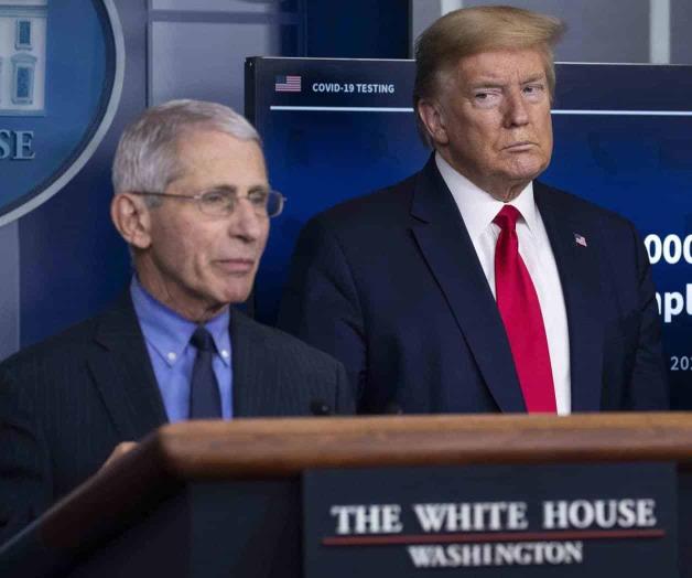 Amenaza Trump despedir a Fauci