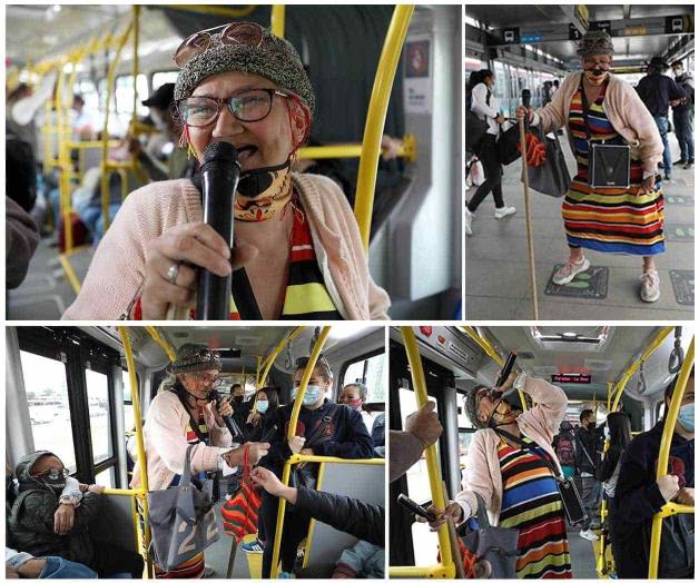 Optimista, Cindy sin Dientes rapea en buses colombianos por propinas Optimista, Cindy sin Dientes rapea en buses colombianos por propinas