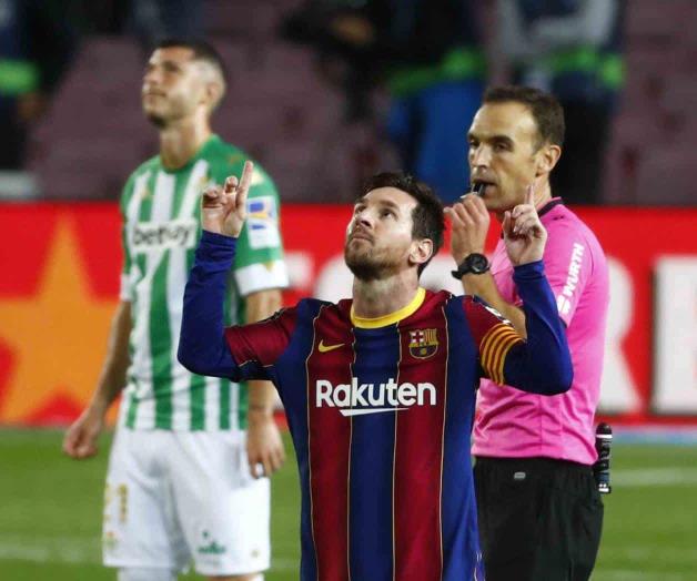 Con 2 goles de Messi, Barcelona vence 5-2 al Betis