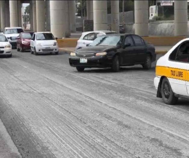 Paralizada la repavimentación del boulevard Hidalgo