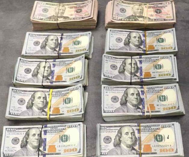 Aseguran cocaína y 100 mil dólares Aseguran cocaína y 100 mil dólares