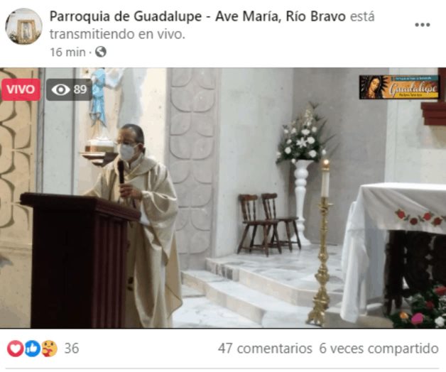 Celebran a Virgen de Guadalupe siguiendo protocolos sanitarios