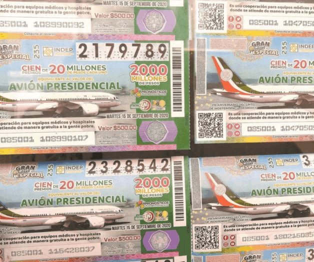 Ajusta Lotería cifras de sorteo del avión TP01 Ajusta Lotería cifras de sorteo del avión TP01
