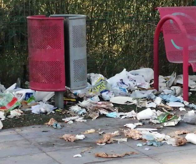 Usan Parque Lineal Anzalduas como basurero Usan Parque Lineal Anzalduas como basurero