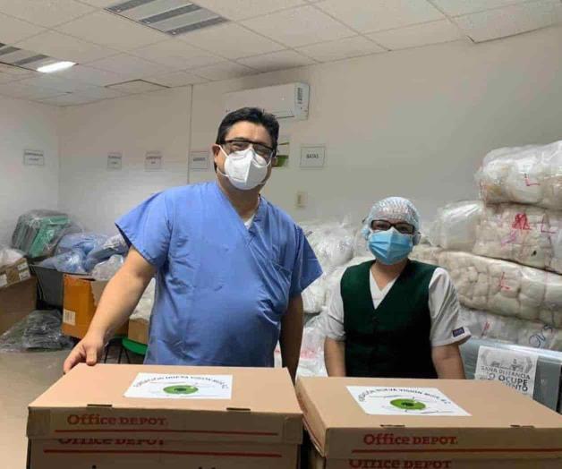 Donan insumos sanitarios al IMSS