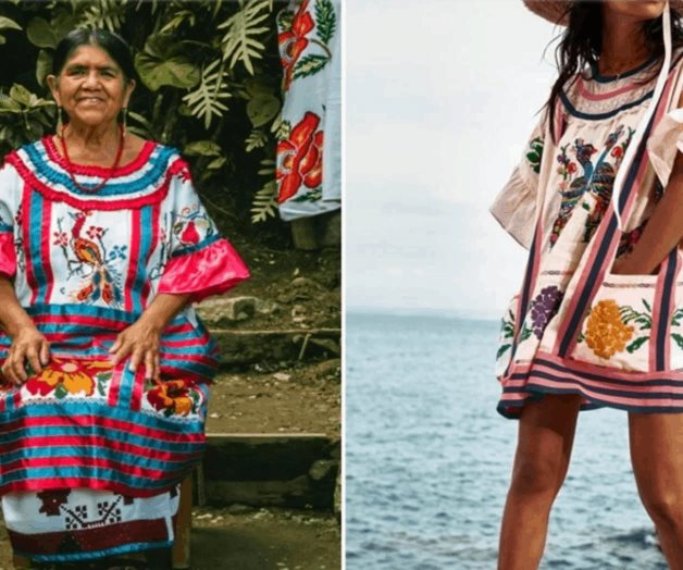 Indigna nuevo plagio de textiles por marca internacional; copian huipil mazateco