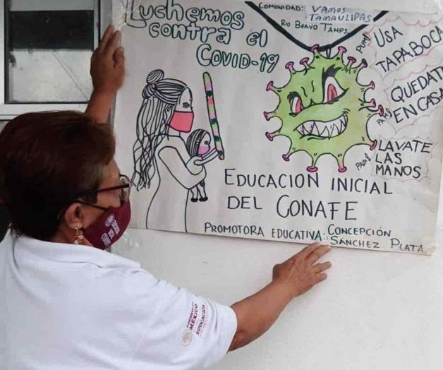 Capacita Conafe a cuidadores de infantes en medidas anti-Covid