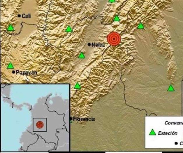 Registran sismo de 5.1 en Colombia