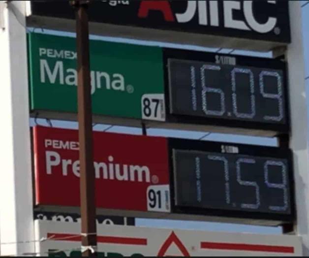 Sube precio de gasolina a su máximo nivel