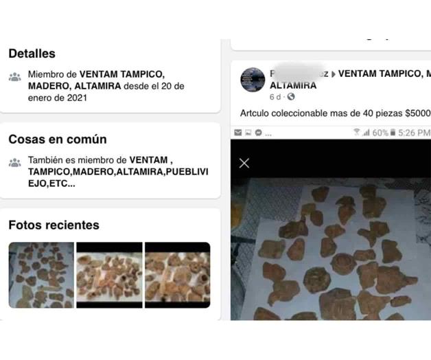 Trafican piezas prehispánicas