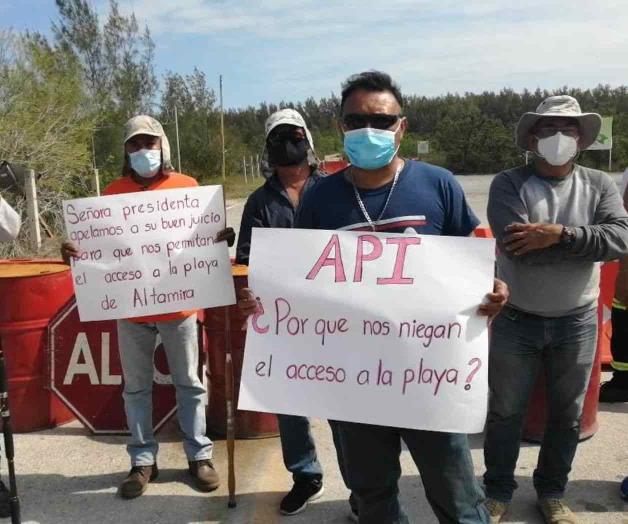 Exigen pescadores apertura de playa