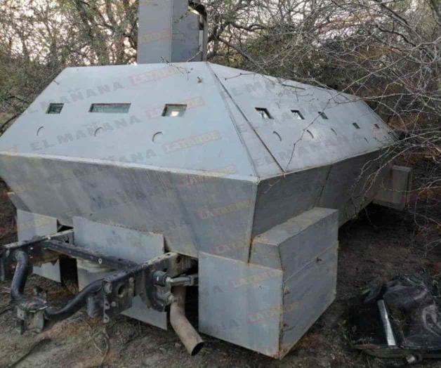 Aseguran una camioneta y un remolque con blindaje artesanal Aseguran una camioneta y un remolque con blindaje artesanal