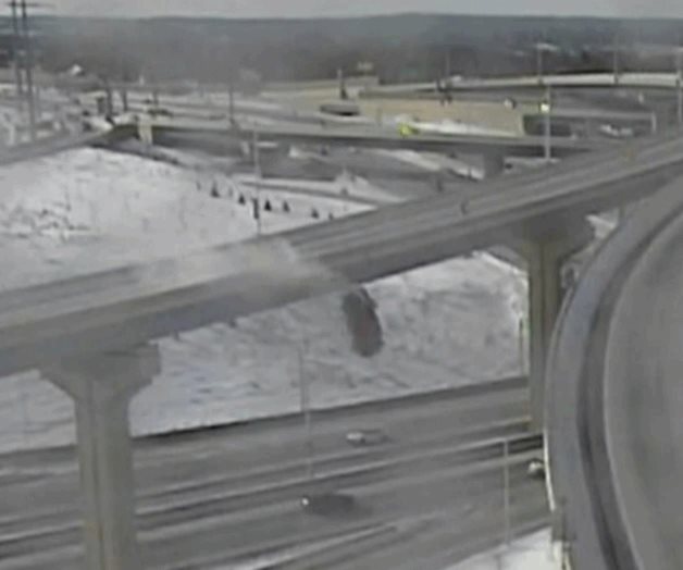 Conductor que se precipitó por la rampa de Wisconsin agradecido de estar vivo