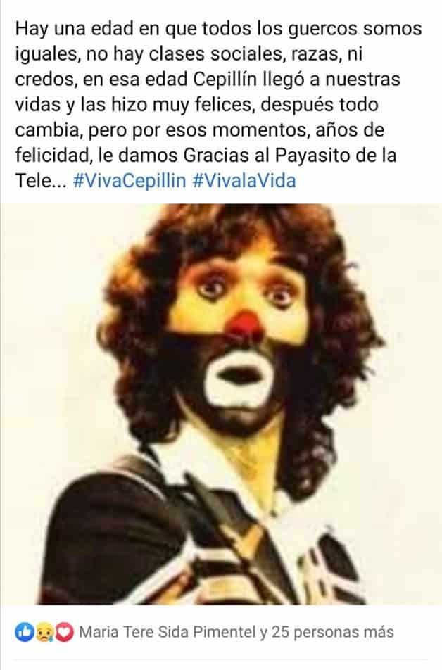 Lamentan reynosenses Fallecimiento de Cepillín