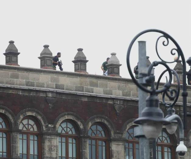 Despliegan personal con fusiles antidrones