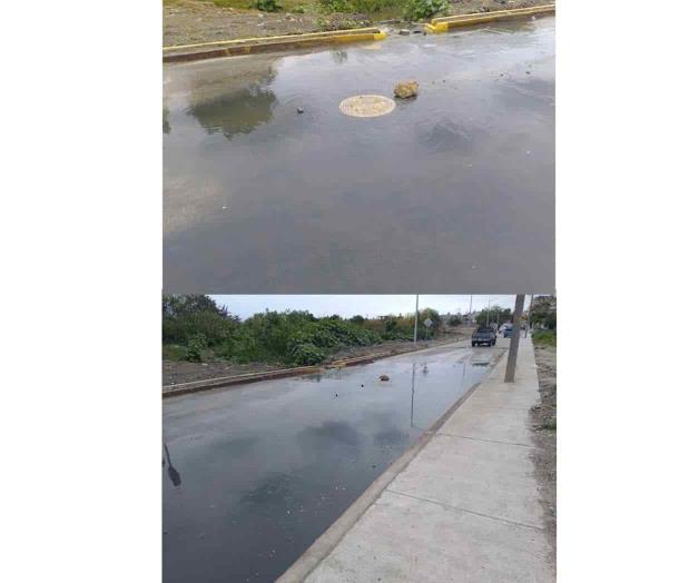 Destruyen calle las aguas negras