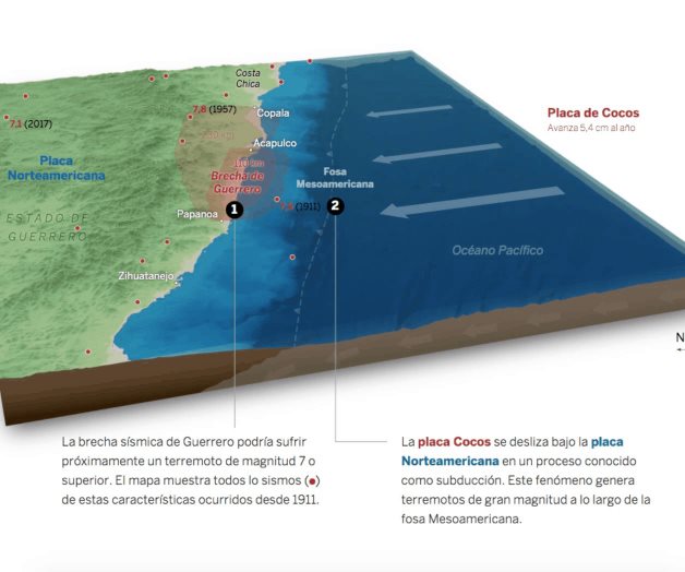 Mapa de los terremotos: el 30% de México bajo un alto riesgo sísmico Mapa de los terremotos: el 30% de México bajo un alto riesgo sísmico