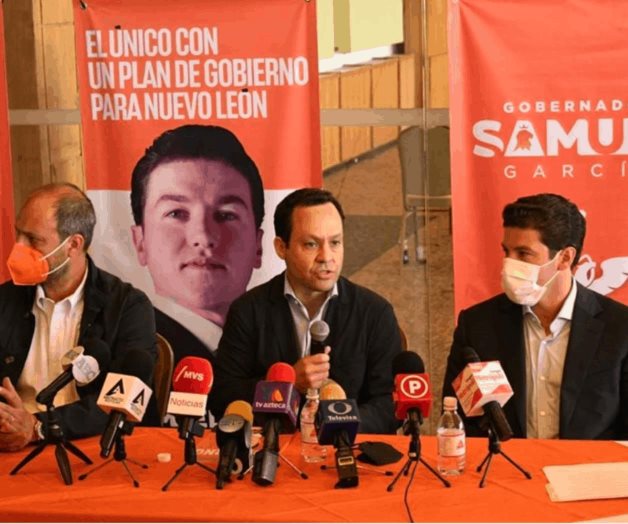 Movimiento Ciudadano da su respaldo total a Samuel García en Nuevo León