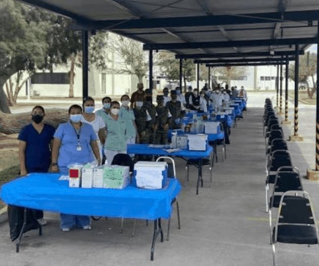 Campo Militar único puesto de vacunación