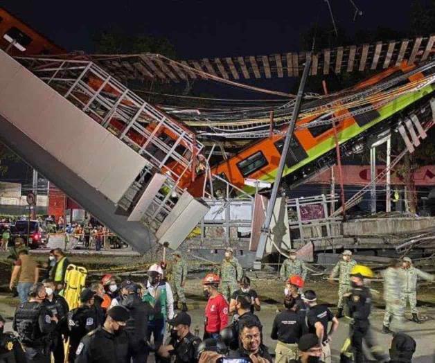 Van 15 muertos y 70 lesionados tras el desplome de la Línea 12 del metro